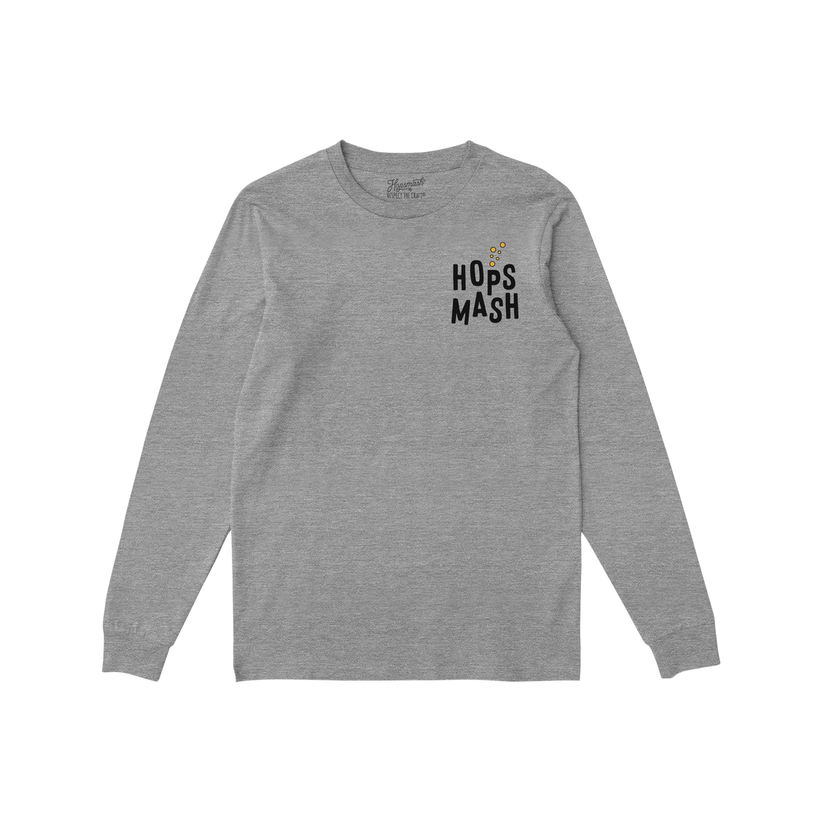 Heather-gray Wasted Days T-shirt featuring Hops Mash logo on the chest and bold back text, embodying a carefree, rebellious s