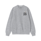 Wasted Days Hoodie & Sweatshirt: Light-gray crewneck with HOPS MASH graphic on chest. Perfect for embracing carefree living w