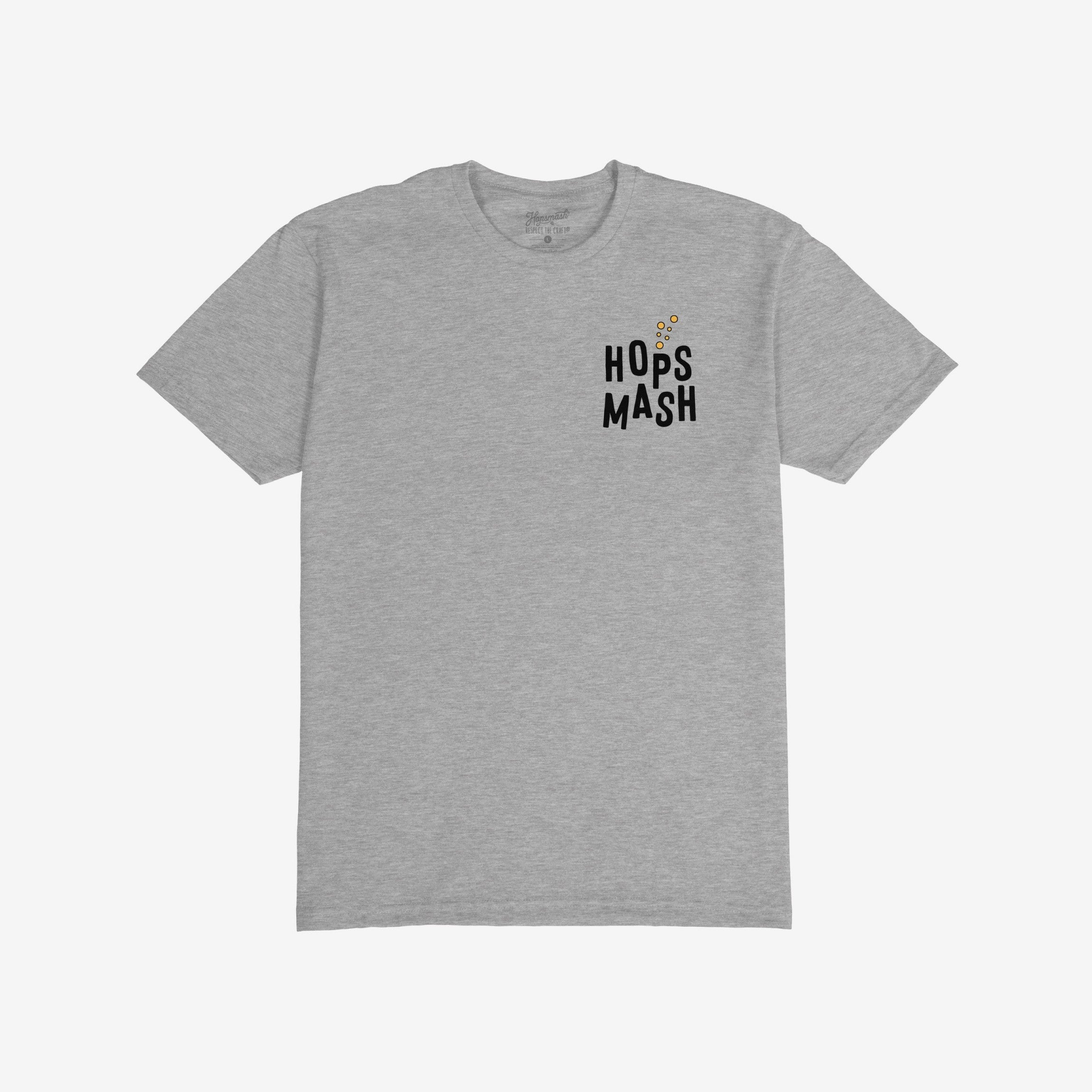 Wasted Days T-shirt featuring HOPS MASH graphic on chest, with a rebellious message for carefree spirits. Ideal for those embracing fun over productivity, embodying a spirit of freedom and individuality.