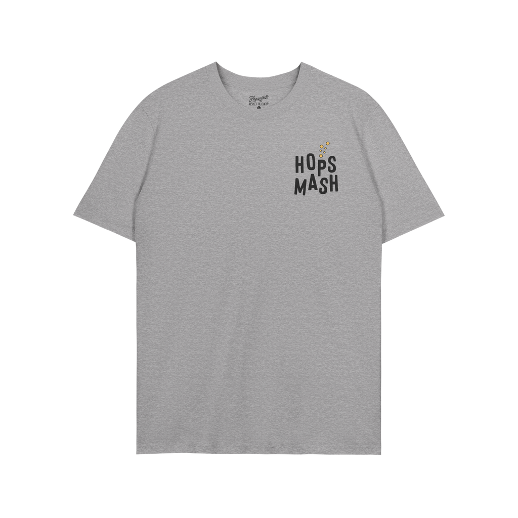 Wasted Days T-shirt featuring HOPS MASH graphic on chest, with a rebellious message for carefree spirits. Ideal for those emb