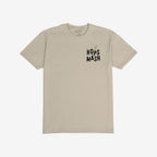 Wasted Days T-shirt features a light-beige design with HOPS MASH logo on the chest, embodying carefree, rebellious spirit with its subtle front and bold back graphics.