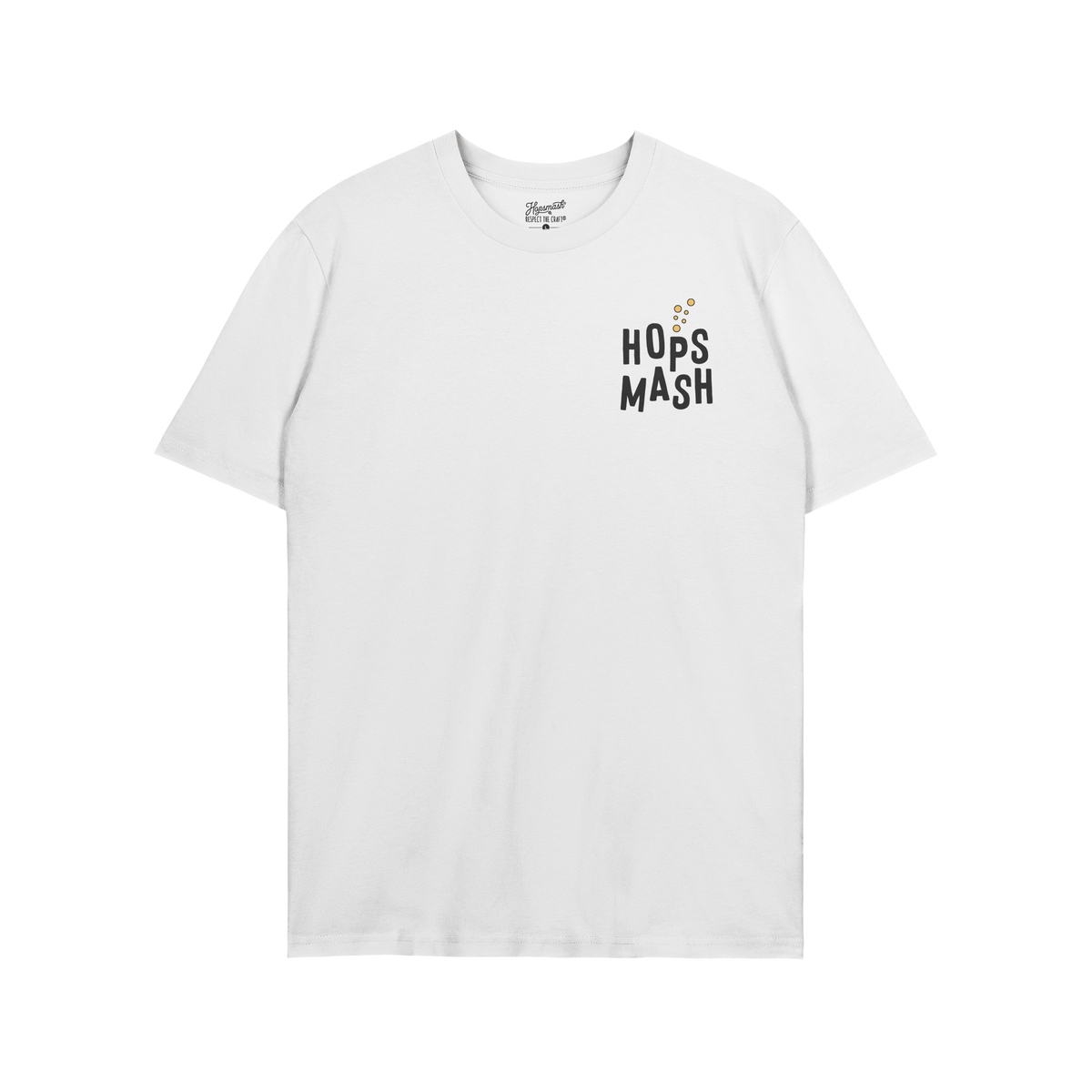 Wasted Days T-shirt featuring HOPS MASH logo on chest, with hop pellets detail, captures a carefree vibe, perfect for embraci