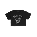 Weiße Rose Crop Top