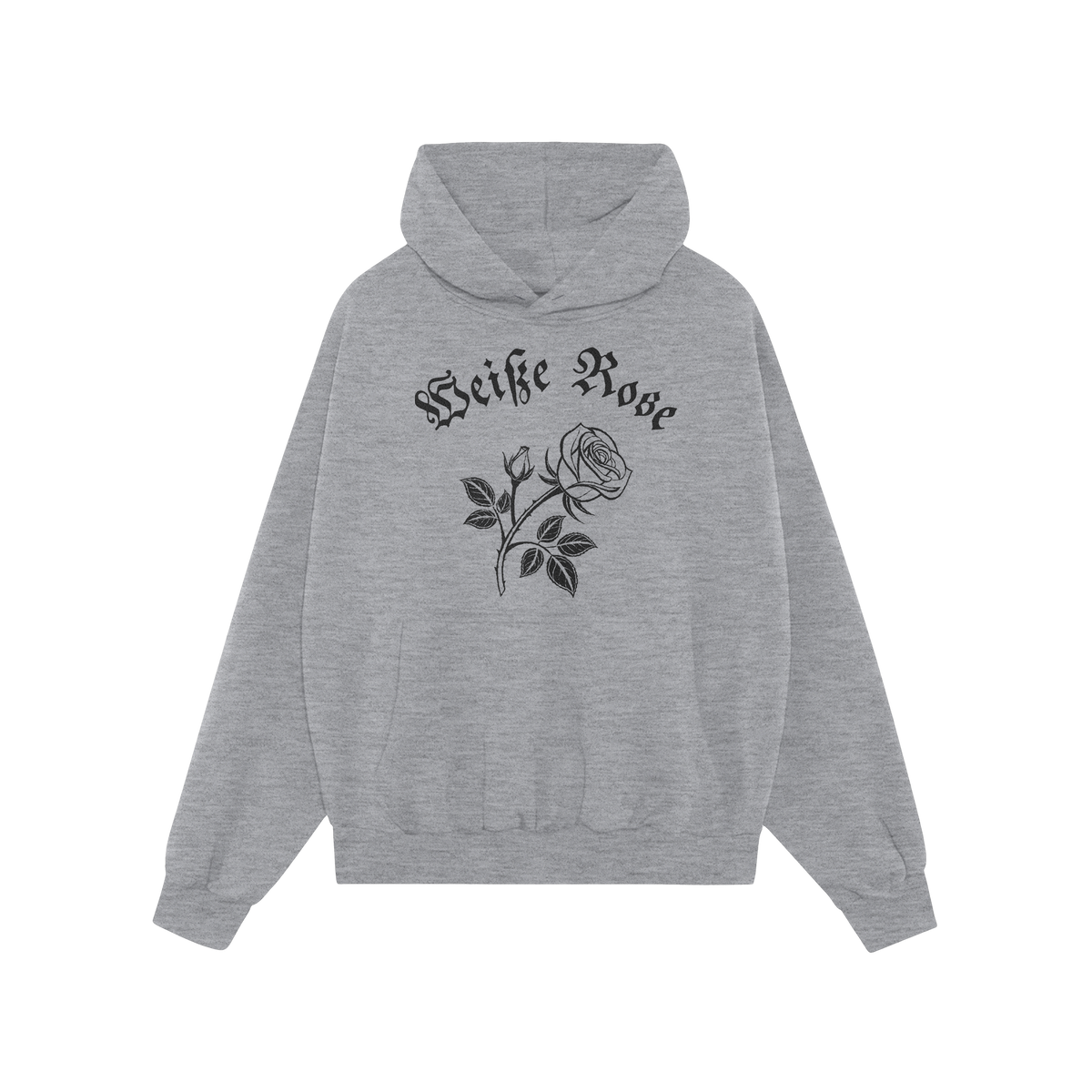 Weiße Rose Hoodie