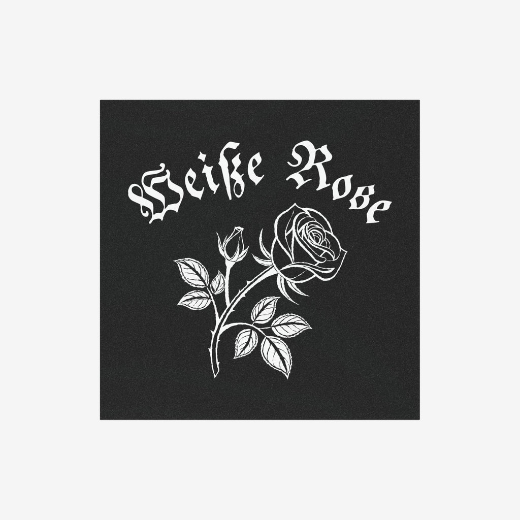 Weiße Rose Sticker & Magnet