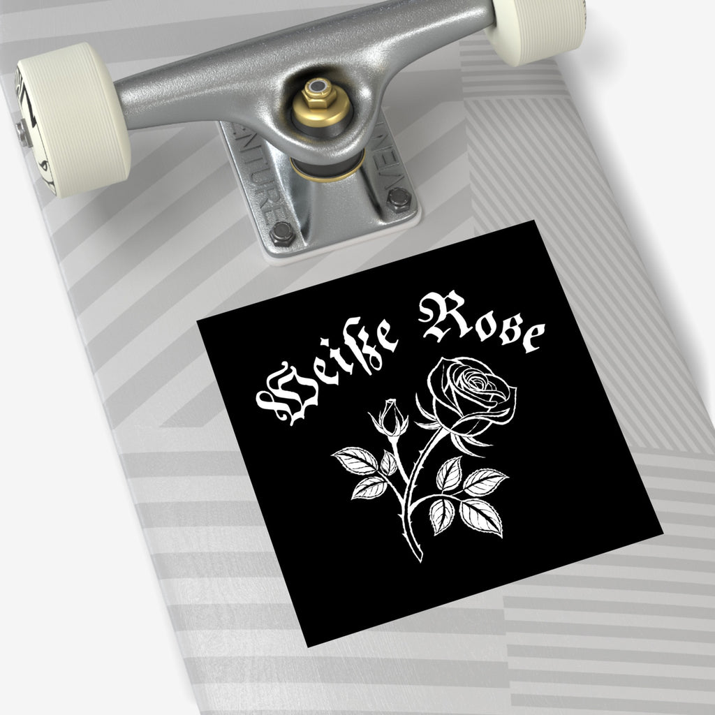 Weiße Rose Sticker & Magnet