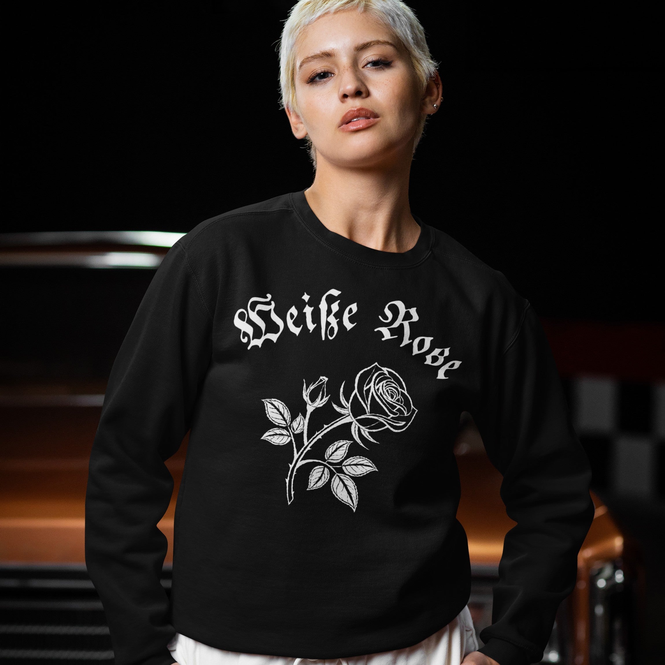 Weiße Rose Hoodie & Sweatshirt